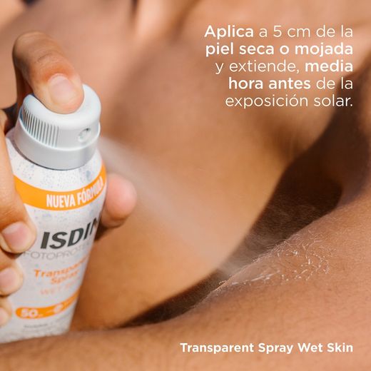 Isdin Transparent Spray Wet Skin Fotoprotector SPF 50 250 ml