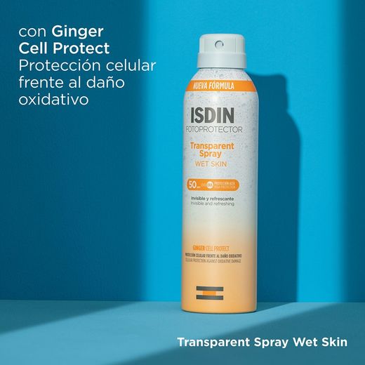 Isdin Transparent Spray Wet Skin Fotoprotector SPF 50 250 ml