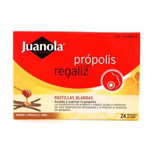 Juanola Pastillas Blandas Propolis Regaliz 24u