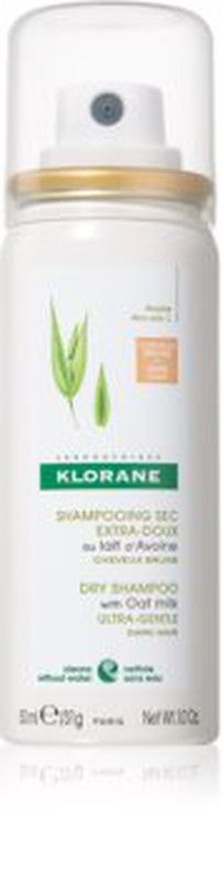 Klorane Champú Seco Cabello Castaño Extra Suave a la leche de Avena 50 ml