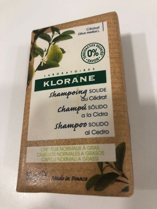 Klorane Champú Sólido Cidra 80g