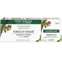 Klorane KeratinCaps Fuerza y Vitalidad 3x30 cápsulas