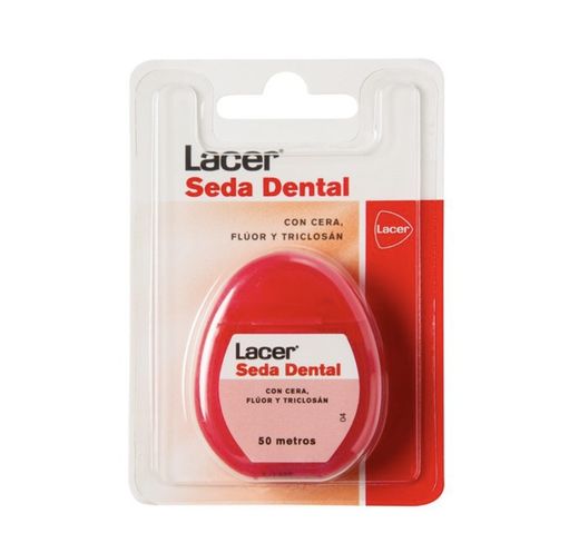 Lacer Seda Dental Con Cera, Fluor Y Triclosan 50
