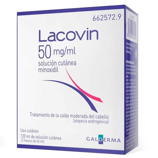 Lacovin 50 Mg/Ml Solucion Cutanea 2 Frascos 60 Ml