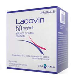 Lacovin 50 Mg/Ml Solucion Cutanea 4 Frascos 60 M