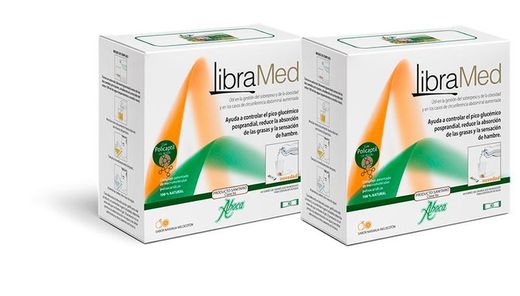 Aboca Libramed Granulado Monodosis Sabor Naranja Melocotón Duplo 40 sobres + 40 sobres