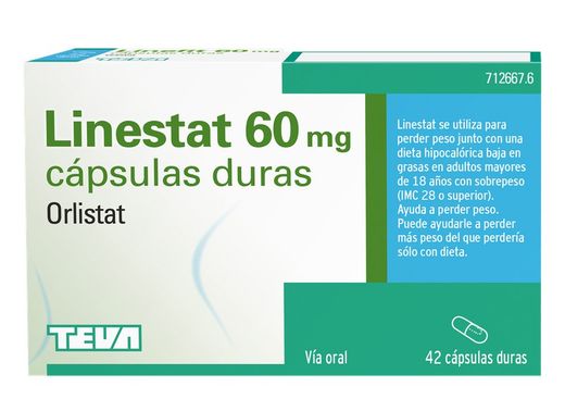Linestat 60 Mg 42 Capsulas (Blister)