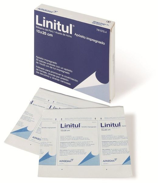 Linitul 20 Apositos Monodosis 15 X 25 Cm