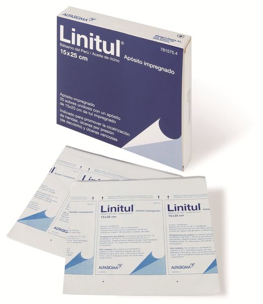 Linitul 20 Apositos Monodosis 15 X 25 Cm