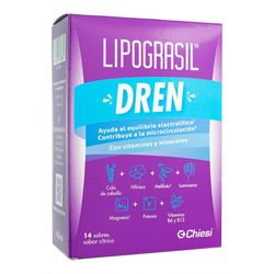 Lipograsil Dren 8g 14 Sobres Cítricos