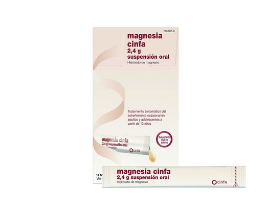 Magnesia Cinfa 2.4 G 14 Sobres Suspension Oral