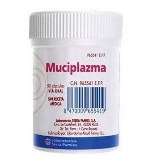Muciplazma 500 Mg 50 Capsulas