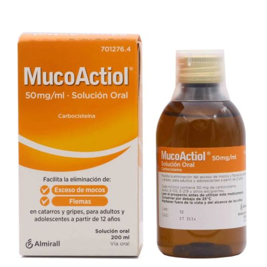 Mucoactiol 50 Mg/Ml Solucion Oral 200 Ml