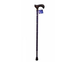 Muletilla Anota Extensible Gris Estampado Flor Purpura