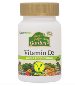 Nature's Plus Garden Vitamina D3 60 Cápsulas
