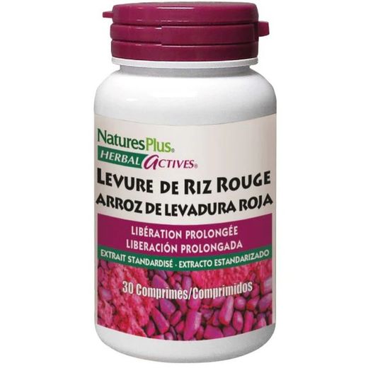 Natures Plus Levadura de Arroz Roja 30 Compirmidos