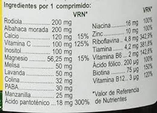 Nature's Plus Mega-Stress 60 comprimidos