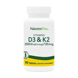 Natures Plus Vitamina D3 & K2 90 Comprimidos