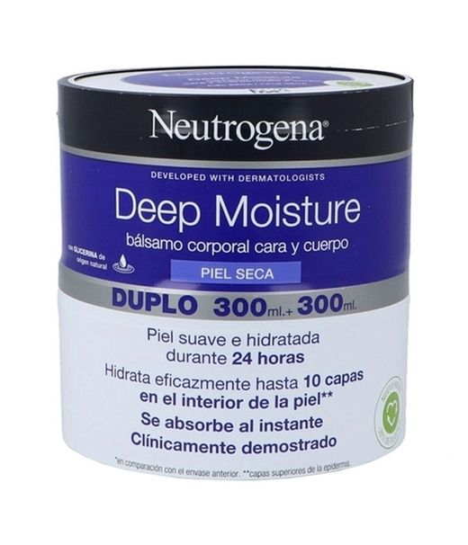 Neutrogena Bálsamo Corporal Cara y Cuerpo Duplo 300 ml + 300 ml