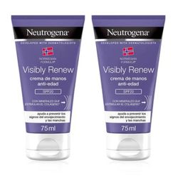 Neutrogena Crema de Manos Visibly Renew Duplo 75+75ml
