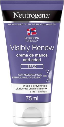 Neutrogena Crema de Manos Visibly Renew Duplo 75+75ml