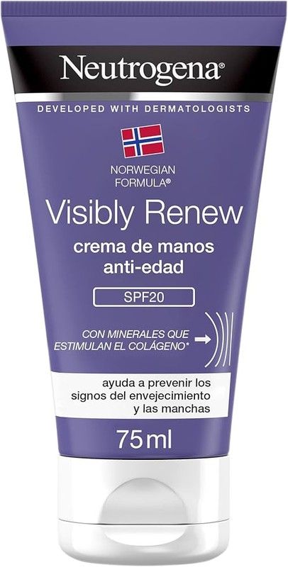 Neutrogena Crema de Manos Visibly Renew Duplo 75+75ml