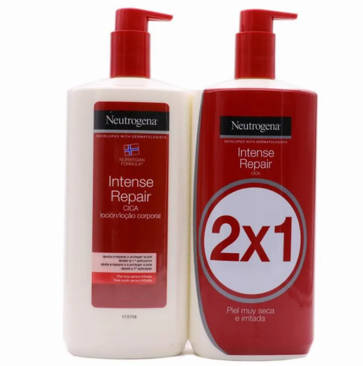 Neutrogena Loción Intense Repair CICA Duplo 750 ml + 750 ml
