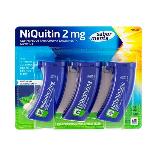 Niquitin 2mg 60 Comprimidos para chupar (Sabor Menta)