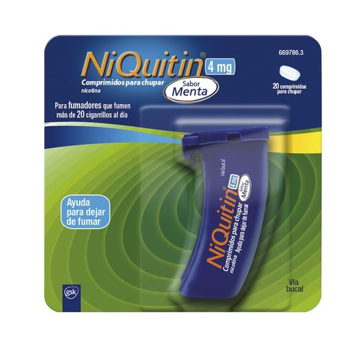 Niquitin 4 Mg 20 Comprimidos Para Chupar Menta