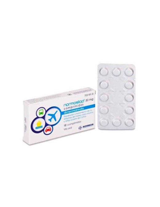 Normostop 50 Mg 12 Comprimidos Recubiertos
