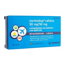 Normostop Cafeina 50/50 Mg 4 Comprimidos