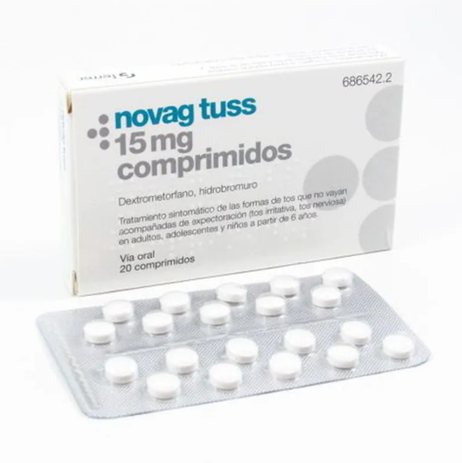 Novag Tuss 15 Mg 20 Comprimidos