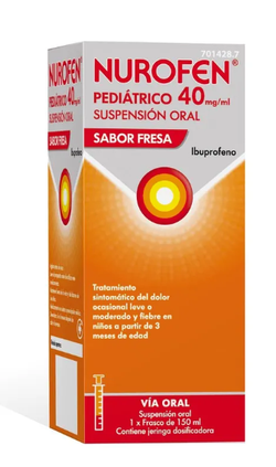 Nurofen Ped 40 Mg/Ml Suspension Oral 150 Ml Fres