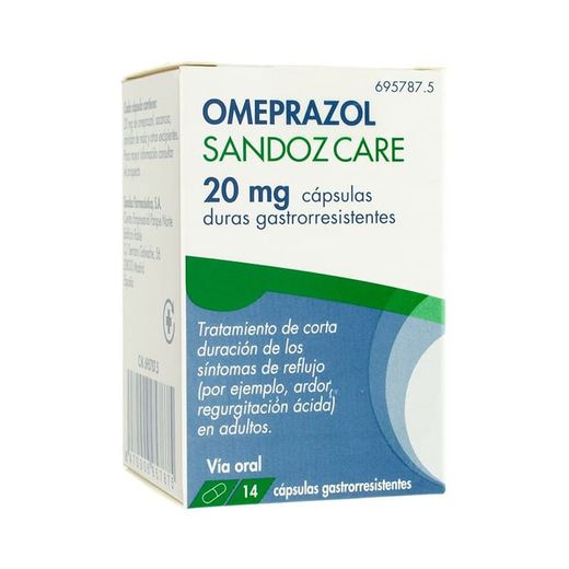 Omeprazol Sandoz Care Efg 20 Mg 14 Capsulas Gast