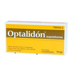 Optalidon 500/75 Mg 6 Supositorios
