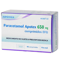 Paracetamol Apotex Efg 650 Mg 20 Comprimidos
