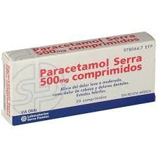 Paracetamol Serra 500 Mg 20 Comprimidos