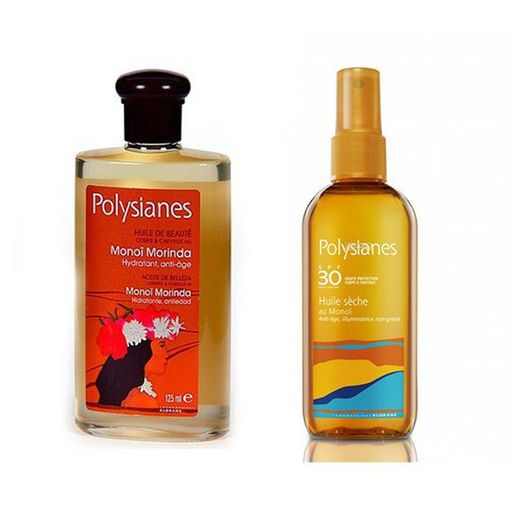 Polysianes spf 30 aceite seco al monoi klorane p + Polysianes antienvej monoi 126