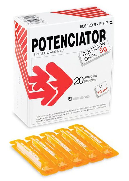 Potenciator 5g 20 Ampollas Bebibles 10 Ml