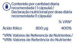 Pure Ácido Fólico 60 cápsulas