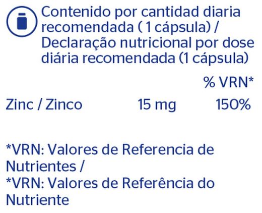 Pure Encapsulations Zinc 15 mg 60 cápsulas
