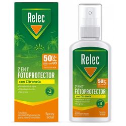 Relec Fotoprotector SPF50 Con Citronela Spray 100 ml
