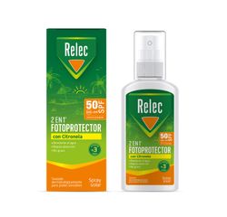 Relec Fotoprotector SPF50 Con Citronela Spray 100 ml