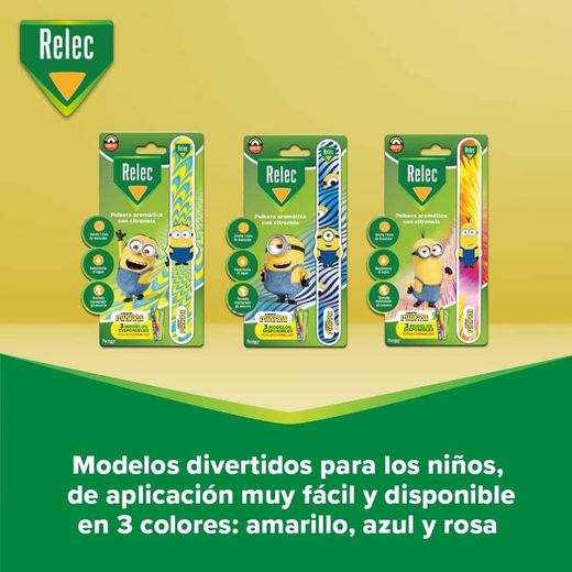Relec Pulsera Aromática Minion Rosa
