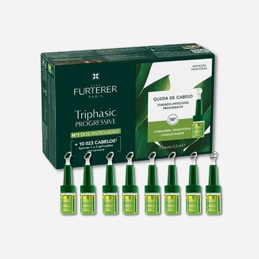 Rene Furterer Triphasic Progressive Tratamiento Anticaída Progresiva 8 frascos x 5,5 ml