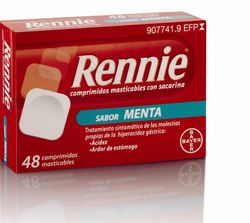 Rennie 48 Comprimidos Masticables C/ Sacarina