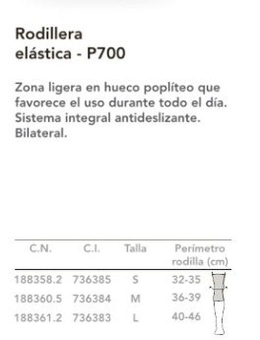Rodillera Prim Aqtivo Sport Elastica 700