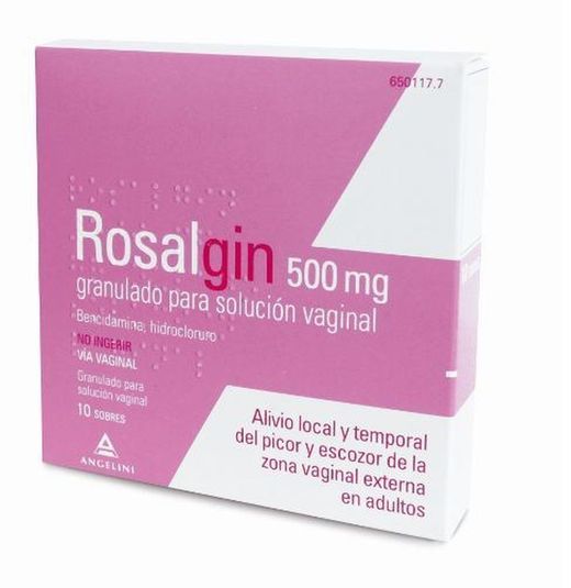 Rosalgin 500 Mg Granulado Solucion Vaginal 10 So