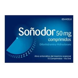Soñodor 50 Mg 10 Comprimidos