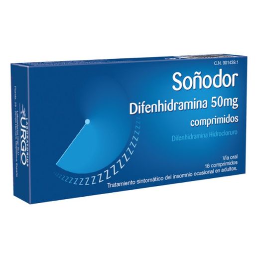 Soñodor 50 Mg 16 Comprimidos